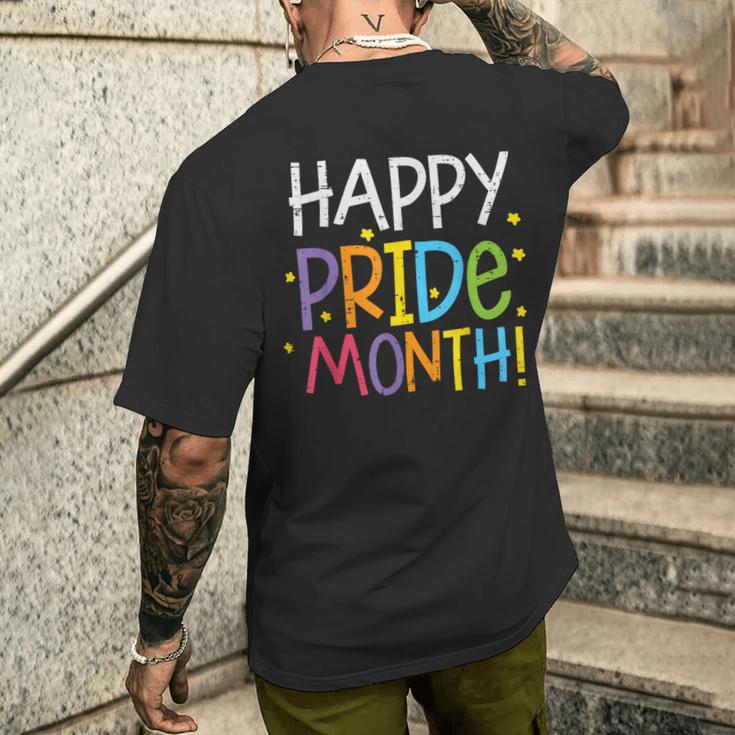 Happy Pride Month レインボー ゲイプライド アリー Lgbt メンズ レディース キッズ メンズTシャツ バックプリント 彼への贈り物