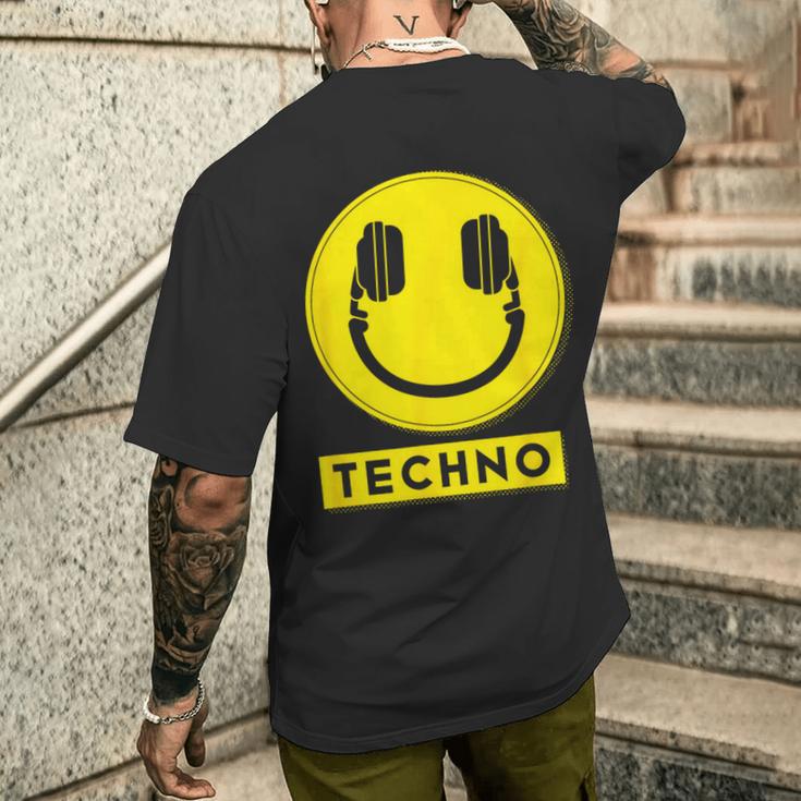 Hardcore Rave Music Raver 90S Edm Dj Rave House-Music Techno メンズTシャツ バックプリント 彼への贈り物