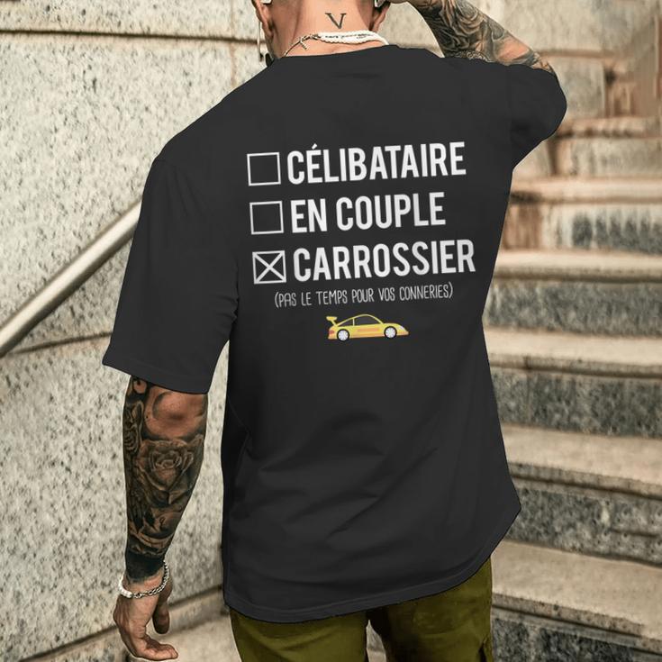 Humour Carrossier Célibataire En Couple Carrossier Garagiste T-shirt imprimé au dos Cadeaux pour lui
