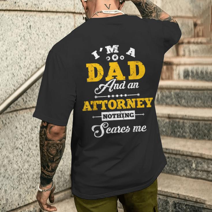 I'm Dad And Attorney Fun Happy 父の日 メンズTシャツ バックプリント 彼への贈り物