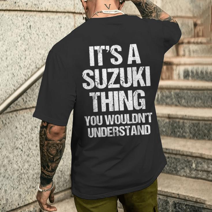 It's Auzuki Thing You Wouldn't Understand おかしなスズキ メンズTシャツ バックプリント 彼への贈り物