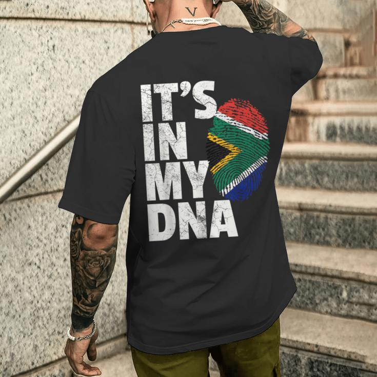 It's In My Dnaouth African Africa FlagメンズTシャツ バックプリント 彼への贈り物