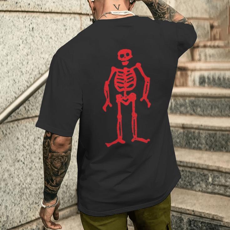 Jolly Roger 海賊旗 レッドスケルトン エドワードロー メンズTシャツ バックプリント 彼への贈り物