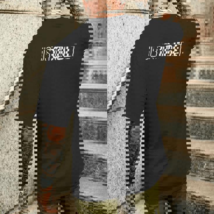 Just Google It メンズTシャツ バックプリント 彼への贈り物