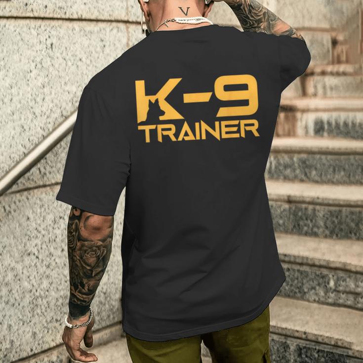 K-9 K9 ドッグハンドラー トレーナー 警察 セキュリティ ハロウィン メンズTシャツ バックプリント 彼への贈り物