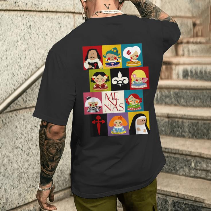 Las Meninaselazquez カワイイ メンズTシャツ バックプリント 彼への贈り物