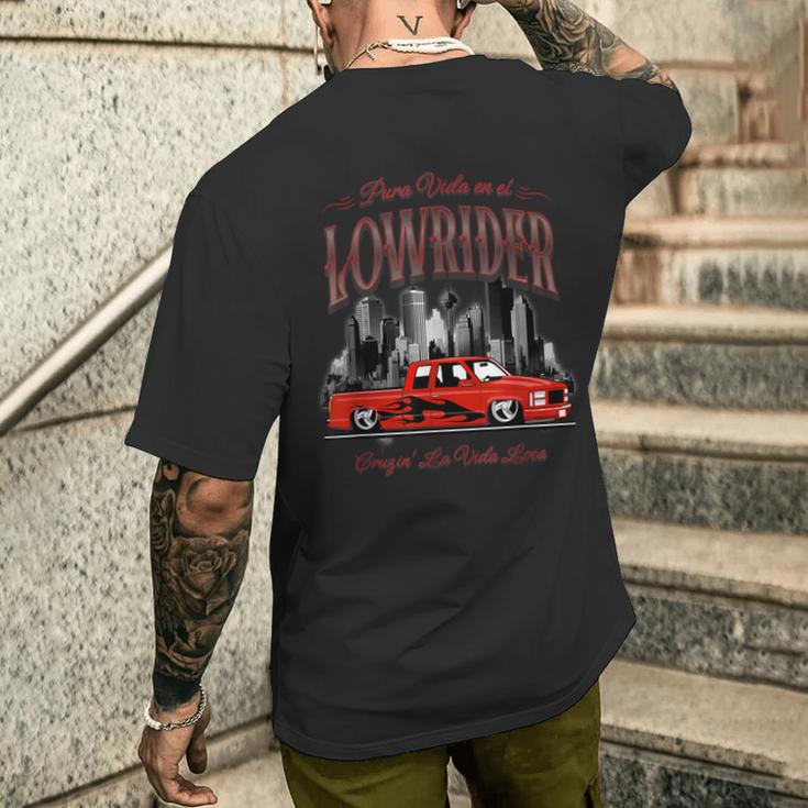 Latino Los Cholo Chicano s チカーノ ローライダー ローライダー メンズTシャツ バックプリント 彼への贈り物