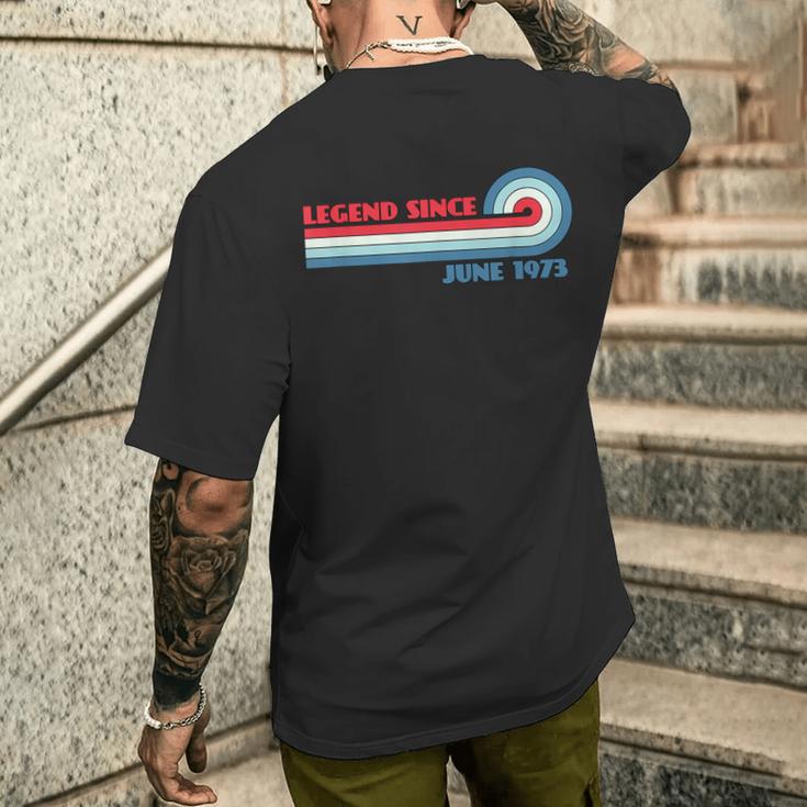 Legendince June 1973 メンズTシャツ バックプリント 彼への贈り物