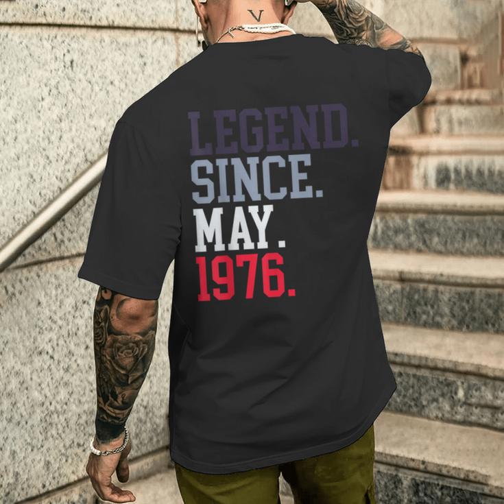 Legendince May 1976 メンズ レディース 1976年5月 メンズTシャツ バックプリント 彼への贈り物