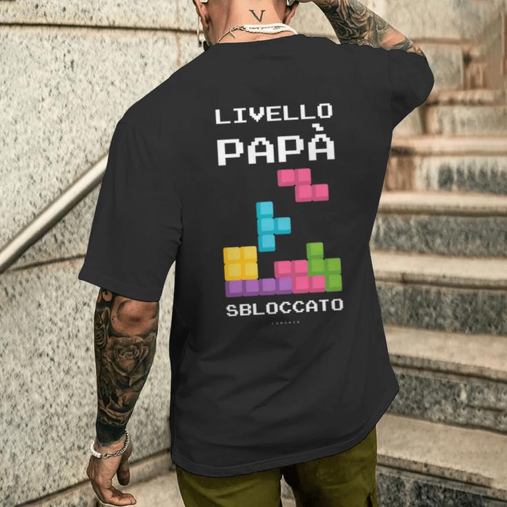 Livello Papàbloccato Maglia Regalo Divertente Neo Papà Maglia A Manica T-shirt da uomo con stampa posteriore Regalos para él