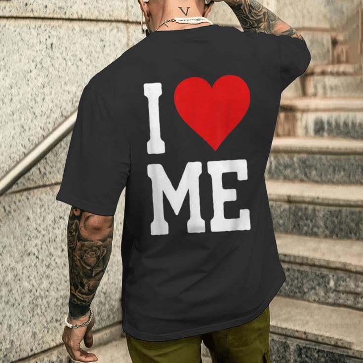 I Love Me ハートセルフラブセルフ受容i Love Me メンズTシャツ バックプリント 彼への贈り物