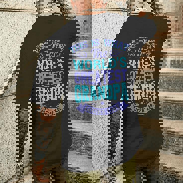 I Love My Grandpa Best Cool Grandpa グラフィックイラスト メンズTシャツ バックプリント 彼への贈り物