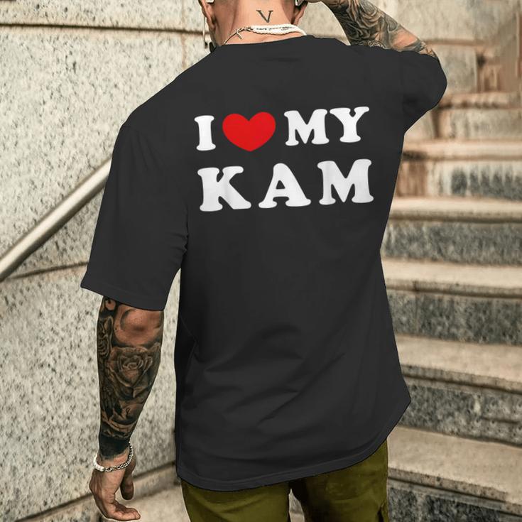 I Love My Kam アイ・ラブ・マイ・カム メンズTシャツ バックプリント 彼への贈り物