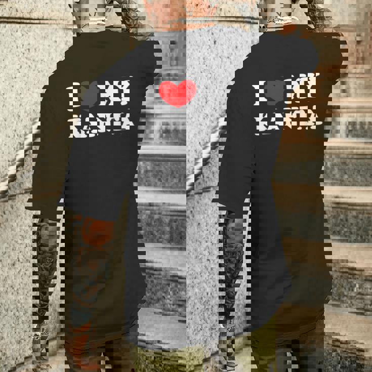 I Love My Kanta アイ・ラブ・マイ・カンタ メンズTシャツ バックプリント 彼への贈り物