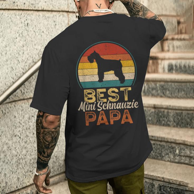 Miglior Papà Minichnauziechnauzer In Miniatura T-shirt da uomo con stampa posteriore Regalos para él