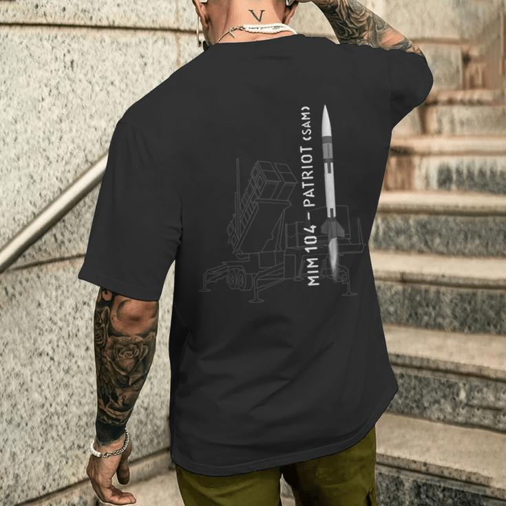 Mim 104パトリオット表面から空気ミサイル メンズTシャツ バックプリント 彼への贈り物