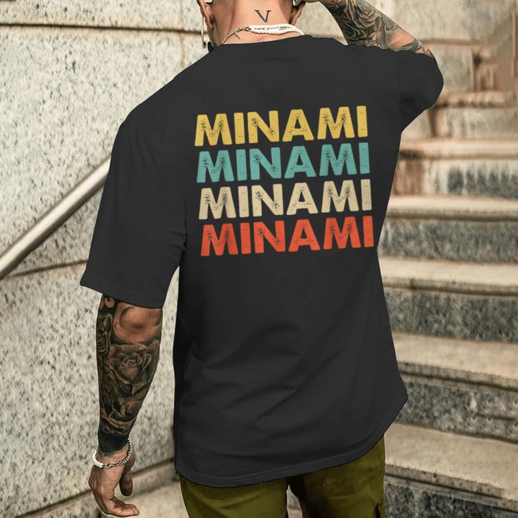 Minami 南 メンズTシャツ バックプリント 彼への贈り物