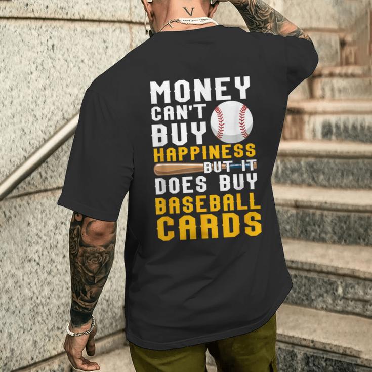 Money Can Buy 野球カード 面白い野球愛好家ファン メンズTシャツ バックプリント 彼への贈り物