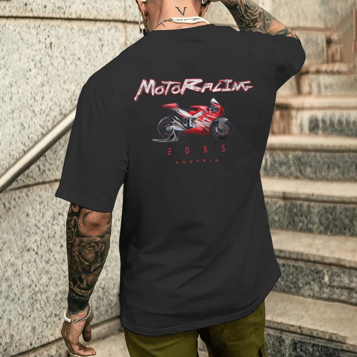Moto Racing オーストリア スーパーバイク Moto Gp オースティン テキサス 1825 メンズTシャツ バックプリント 彼への贈り物
