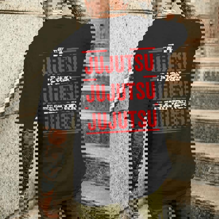 My 呪術廻戦はもっと呪術廻戦 面白い 呪術廻戦 メンズTシャツ バックプリント 彼への贈り物