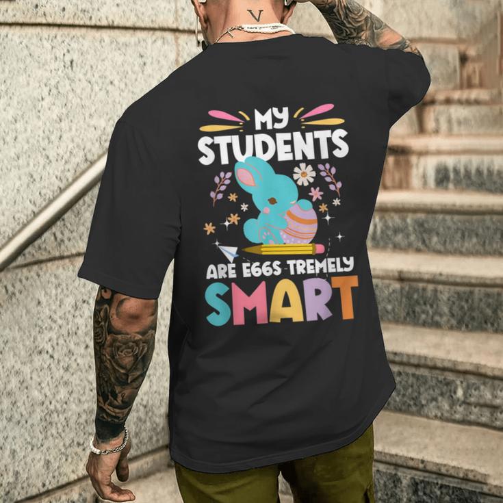 Mytudents Are Eggs Tremelymart イースターの日の先生 メンズTシャツ バックプリント 彼への贈り物