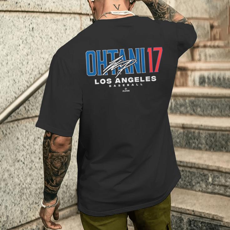 Name Number Cityhohei Ohtani 17 Los Angeles Baseball Mlbpa メンズTシャツ バックプリント 彼への贈り物