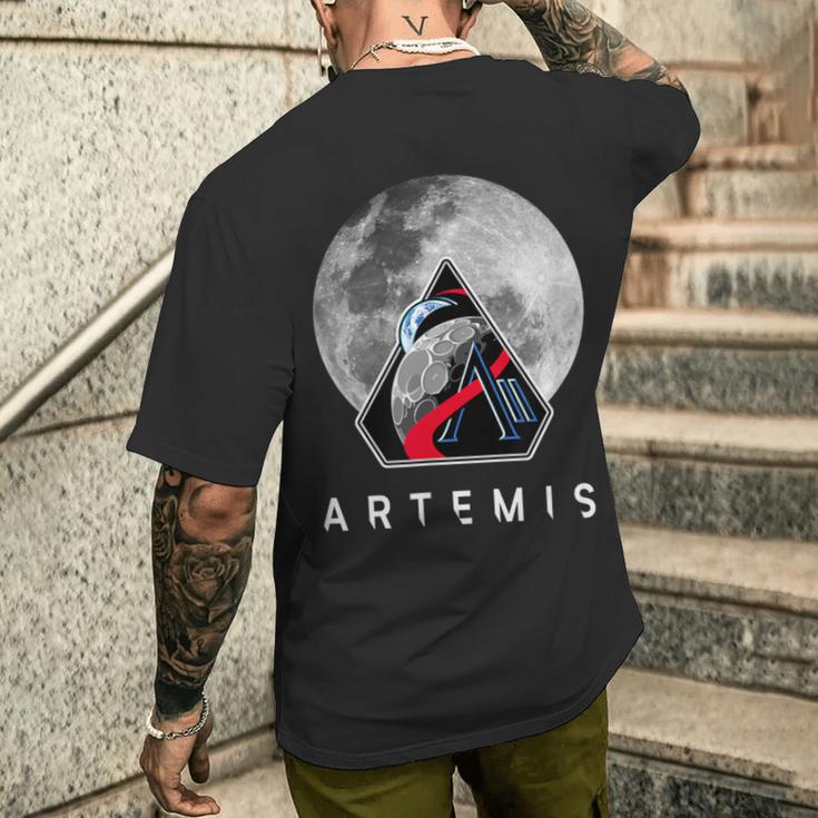 Nasa アルテミスiiミッション月 メンズTシャツ バックプリント 彼への贈り物