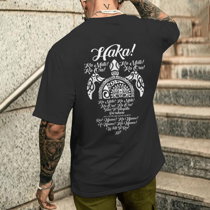 New Zealand Maori Haka Rugby ニュージーランドマオリハカラグビーka Mate メンズTシャツ バックプリント 彼への贈り物