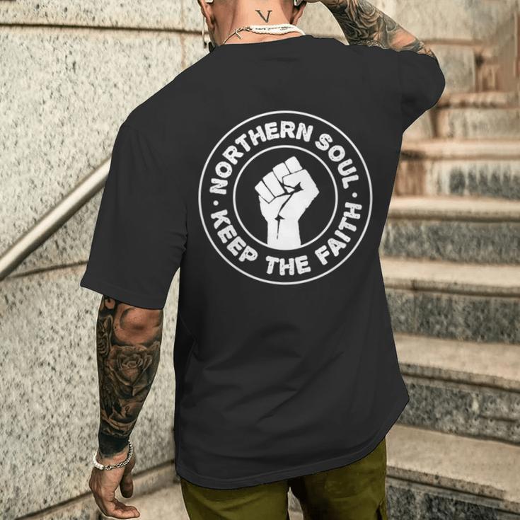 Northernoul Keep The Faith Mod Cool レトロ ファッション 長袖tシャツ メンズTシャツ バックプリント 彼への贈り物