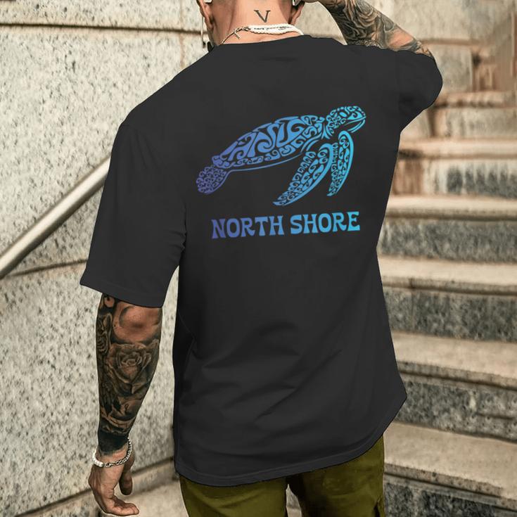 Northhore ハワイ ハワイアン ウミガメ タトゥー トライバルビーチ メンズTシャツ バックプリント 彼への贈り物