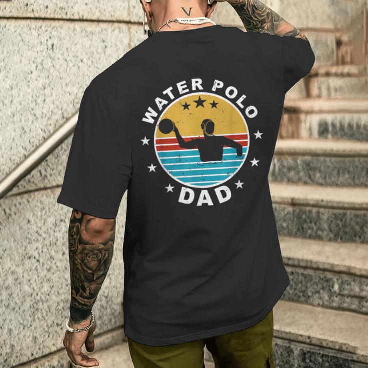 Pallanuotista Papà Acqua Pallanuoto Giocatore Di Pallanuoto T-shirt da uomo con stampa posteriore Regalos para él