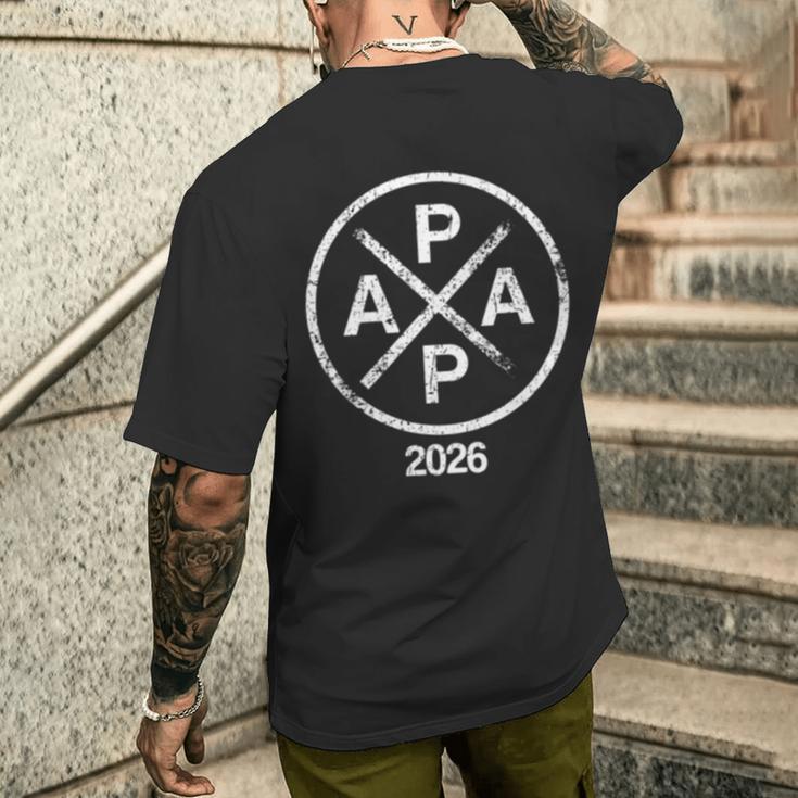 Papa 2026 Papa 2026年以降 レトロパパ 2026 長袖tシャツ メンズTシャツ バックプリント 彼への贈り物