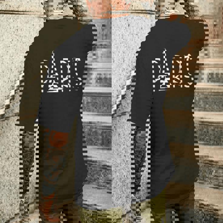 Paris Love France エッフェル塔tシャツ メンズTシャツ バックプリント 彼への贈り物