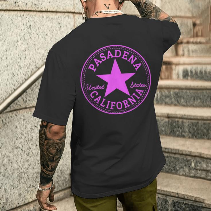 Pasadena カリフォルニア ロサンゼルス アメリカのお土産 メンズTシャツ バックプリント 彼への贈り物