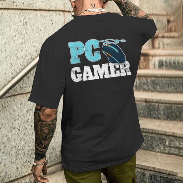Pc Gamer コンピューターゲームギフト マウスゲーマー用 メンズTシャツ バックプリント 彼への贈り物