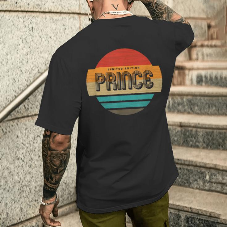 Prince 名称 レトロ・ヴィンテージ・サンセット 限定版 メンズTシャツ バックプリント 彼への贈り物