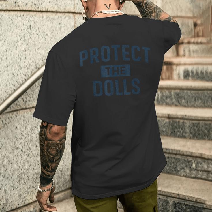Protect The Dolls ドールを守れ ダメージ加工 メンズTシャツ バックプリント 彼への贈り物