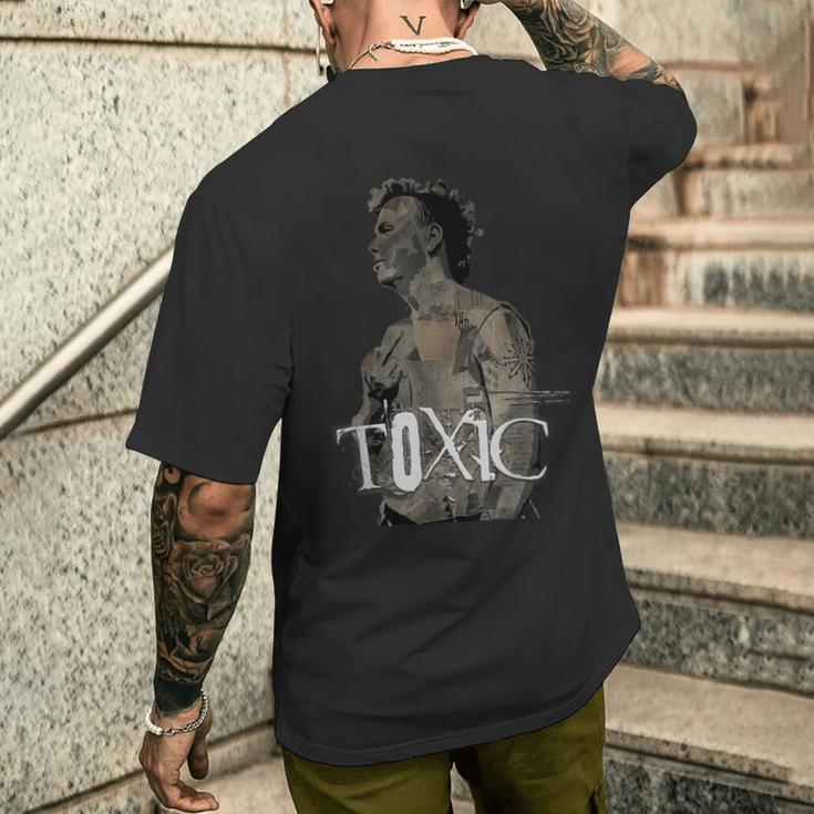 Punk Rock Toxic 1980年代パンクロックミスフィット メンズTシャツ バックプリント 彼への贈り物