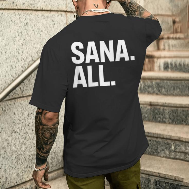 Sana All Filipinolang Phrase Pinoy Meme レディース メンズ メンズTシャツ バックプリント 彼への贈り物