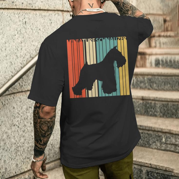 Schnauzer シュナウザー メンズTシャツ バックプリント 彼への贈り物