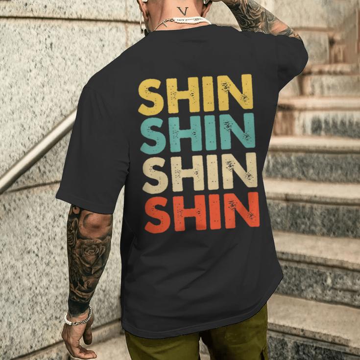 Shin 真 メンズTシャツ バックプリント 彼への贈り物
