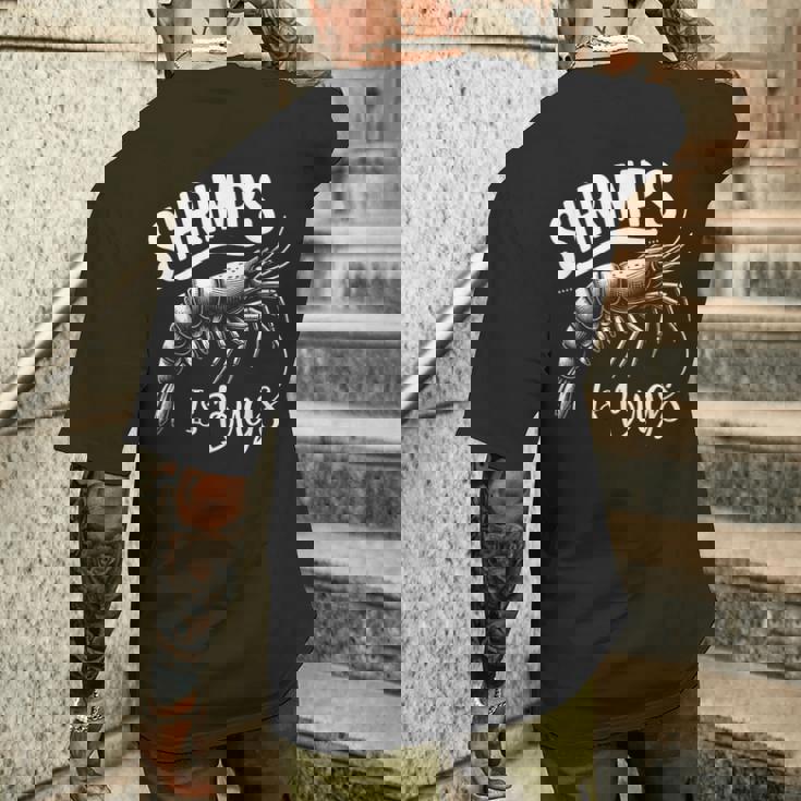 Shrimps Is Bugs Memeeafood Lovers ファン メンズTシャツ バックプリント 彼への贈り物