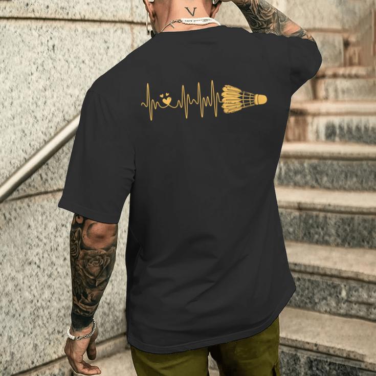 Shuttlecock バドミントン ハートビート メンズ レディース キッズ チームプレーヤー 長袖tシャツ メンズTシャツ バックプリント 彼への贈り物