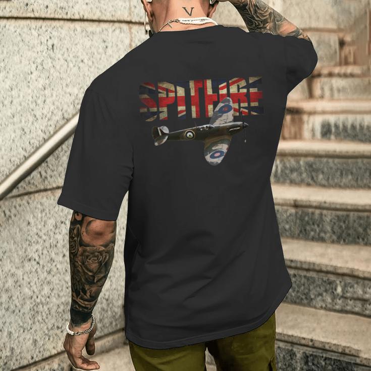 Spitfire Rafupermarine Ww2 ファイタープレーンtシャツ ユニオンジャック メンズTシャツ バックプリント 彼への贈り物