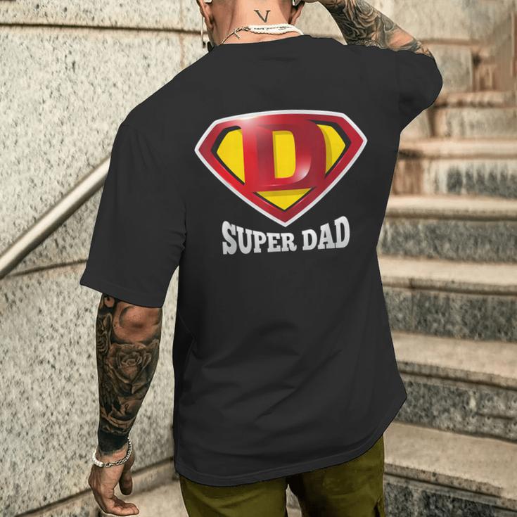 Super Dad Happy Father's Day Best Father メンズTシャツ バックプリント 彼への贈り物