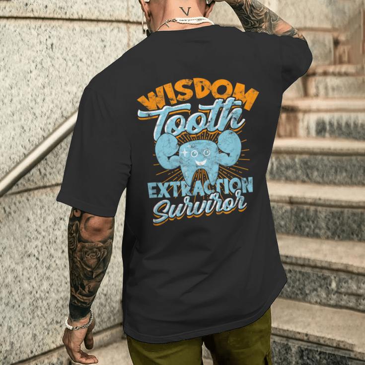 Superviviente De Extracción De Muelas Del Juicio Odontología Muela Del Juicio Camiseta Hombre Estampado Espalda Regalos para él