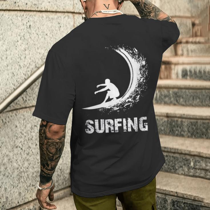 Surfing Waveurf メンズTシャツ バックプリント 彼への贈り物