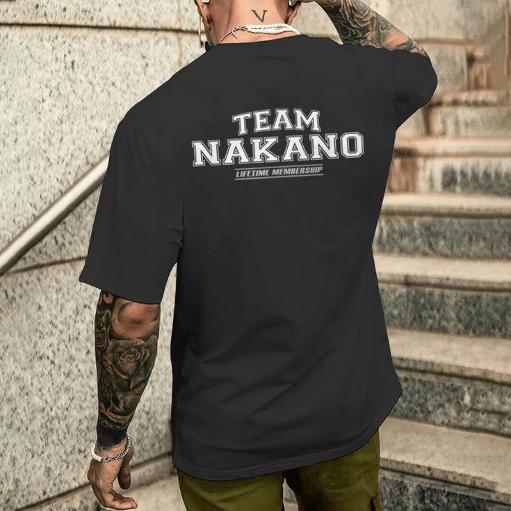 Team Nakano メンズTシャツ バックプリント 彼への贈り物