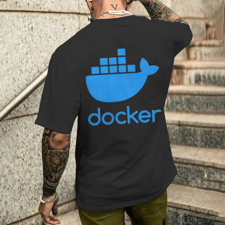 Twoided Docker ソフトウェアプログラミングと開発 メンズTシャツ バックプリント 彼への贈り物