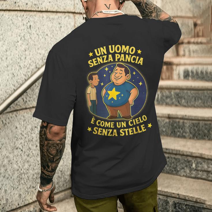 Un Uomoenza Pancia È Come Un Cieloenzatelle Per Papà T-shirt da uomo con stampa posteriore Regalos para él
